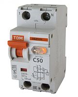 Выключатель автоматический дифференциальный АВДТ 63S 1п+N 50А C 100мА тип AC | код. SQ0202-0040 | TDM 